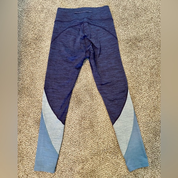 OUTDOOR VOICES Blue Ombre Heathered Springs 7/8 Leggings - Picture 6 of 8
